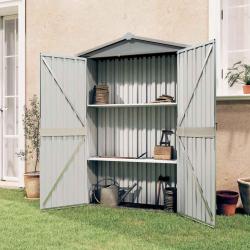 Abri de Gris 116x45x175 cm Acier galvanis&eacute;