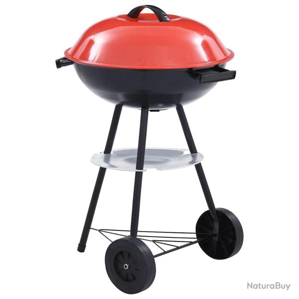 Barbecue portable XXL au charbon avec roues 44 cm