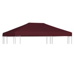 Toile sup&eacute;rieure de gazebo 310 g/m&sup2; 3x4 m Bordeaux