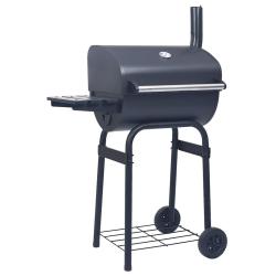Gril barbecue au charbon avec &eacute;tag&egrave;re inf&eacute;rieure Noir