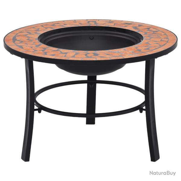 Foyer mosa�que Terre cuite 68 cm C�ramique