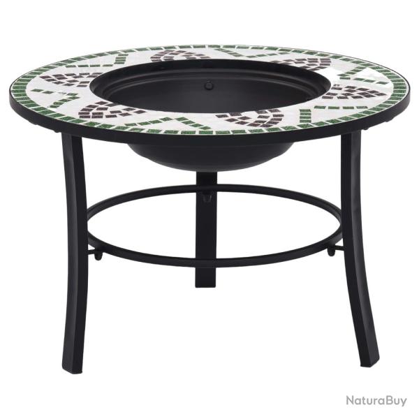 Foyer mosa�que Vert 68 cm C�ramique