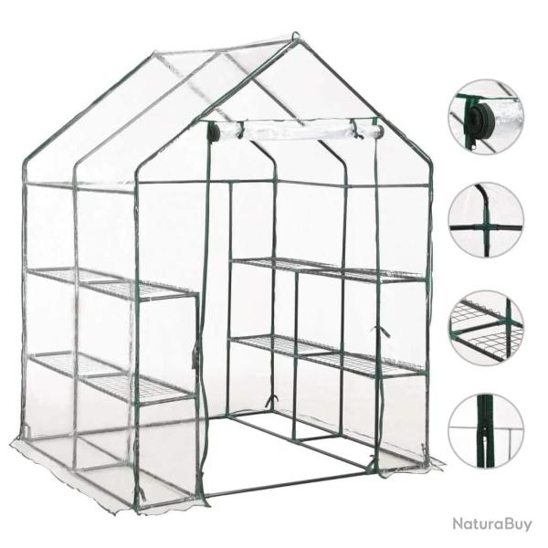 Serre avec 8 �tag�res 143x143x195 cm