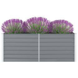 Jardini&egrave;re 160 x 80 x 45 cm Acier galvanis&eacute; Gris