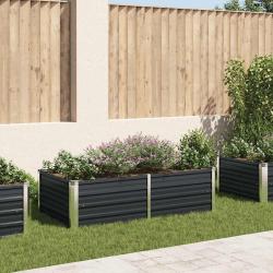 Jardini&egrave;re 160 x 80 x 45 cm Acier galvanis&eacute; Anthracite