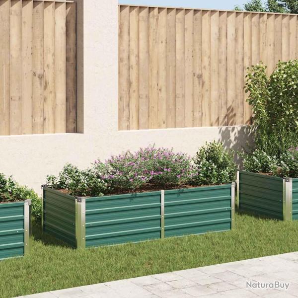 Jardini�re 160 x 80 x 45 cm Acier galvanis� Vert