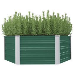 Jardini&egrave;re 129 x 129 x 45 cm cm Acier galvanis&eacute; Vert
