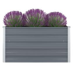 Jardini&egrave;re 100 x 100 x 45 cm Acier galvanis&eacute; Gris