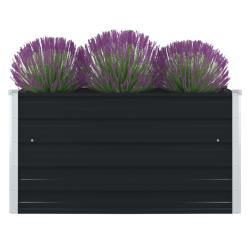 Jardini&egrave;re 100 x 100 x 45 cm Acier galvanis&eacute; Anthracite