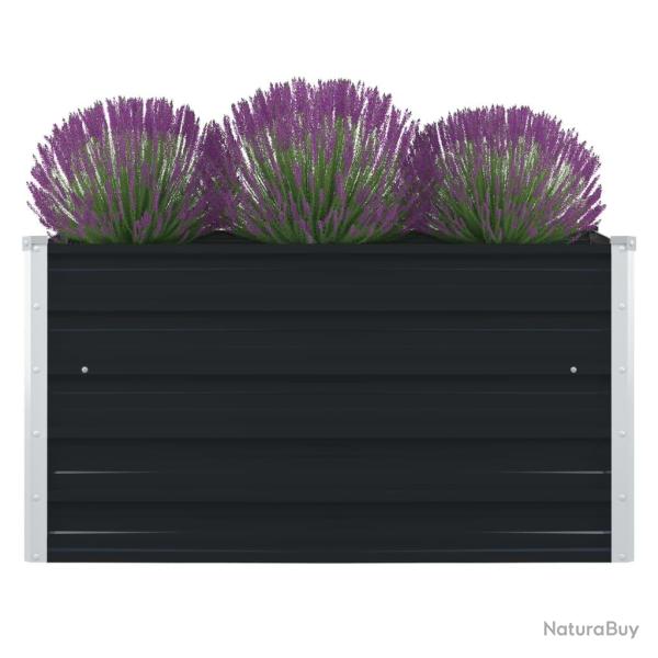 Jardini�re 100 x 100 x 45 cm Acier galvanis� Anthracite