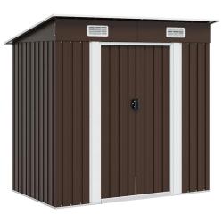 Abri de stockage pour Marron 194x121x181 cm Acier