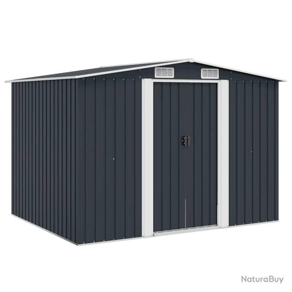 Abri de stockage pour Anthracite M�tal 257x205x178 cm
