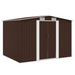 Abri de stockage pour Marron 257x205x178 cm Acier