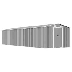 Abri de Gris 257x990x181 cm Acier galvanis&eacute;