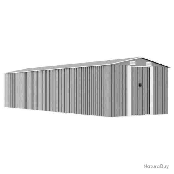 Abri de Gris 257x990x181 cm Acier galvanis�