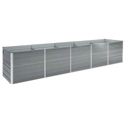 Lit sur&eacute;lev&eacute; de Acier galvanis&eacute; 400x80x77 cm Gris