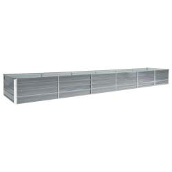 Lit sur&eacute;lev&eacute; de Acier galvanis&eacute; 480x80x45 cm Gris