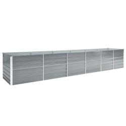 Lit sur&eacute;lev&eacute; de Acier galvanis&eacute; 480x80x77 cm Gris