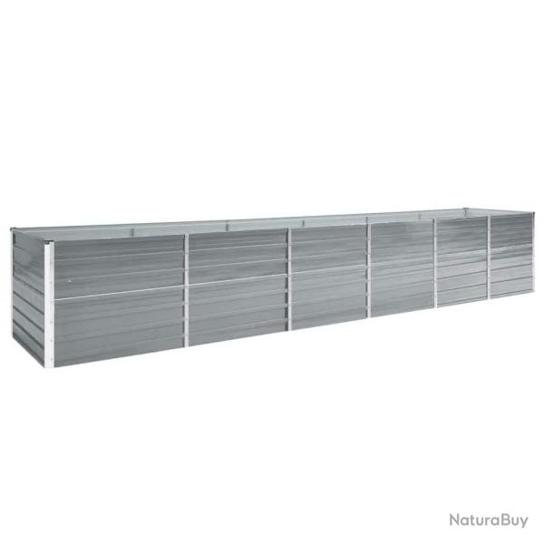 Lit sur�lev� de Acier galvanis� 480x80x77 cm Gris