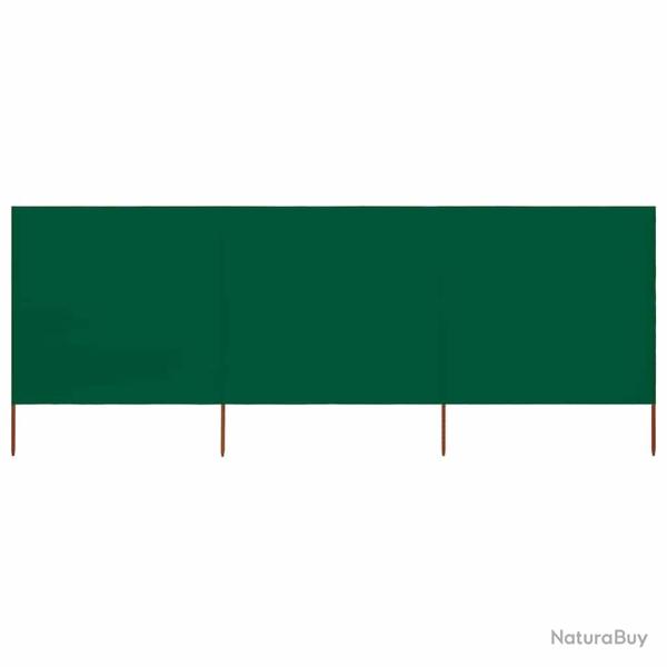 Paravent 3 panneaux Tissu 400 x 80 cm Vert