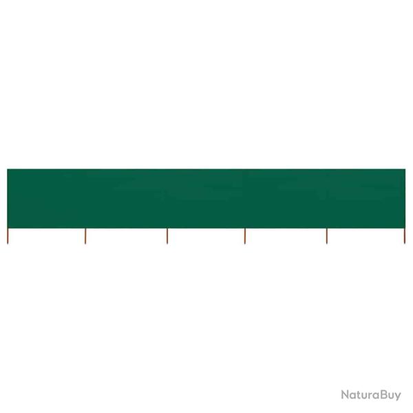 Paravent 5 panneaux Tissu 600 x 80 cm Vert