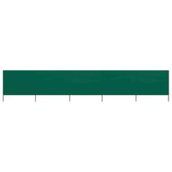 Paravent 5 panneaux Tissu 600 x 120 cm Vert