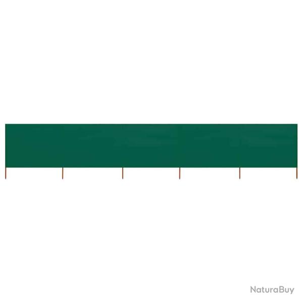 Paravent 5 panneaux Tissu 600 x 120 cm Vert