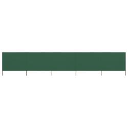 Paravent 5 panneaux Tissu 600 x 160 cm Vert