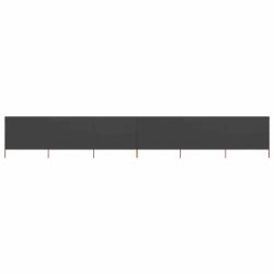 Paravent 6 panneaux Tissu 800 x 160 cm Anthracite