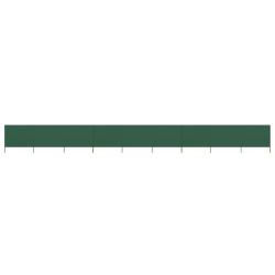 Paravent 9 panneaux Tissu 1200 x 80 cm Vert