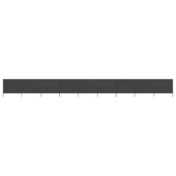Paravent 9 panneaux Tissu 1200 x 120 cm Anthracite
