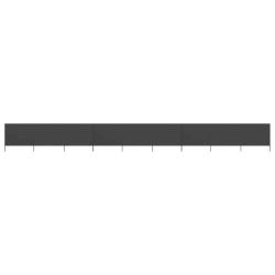 Paravent 9 panneaux Tissu 1200 x 160 cm Anthracite