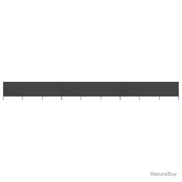 Paravent 9 panneaux Tissu 1200 x 160 cm Anthracite