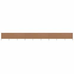 Paravent 9 panneaux Tissu 1200 x 160 cm Taupe