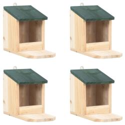 Maisons pour &eacute;cureuils 4 pcs Bois de sapin