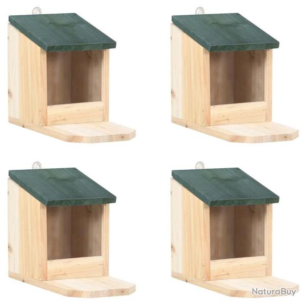 Maisons pour �cureuils 4 pcs Bois de sapin