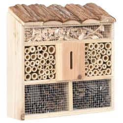 H&ocirc;tel &agrave; insectes 30x10x30 cm Bois de sapin