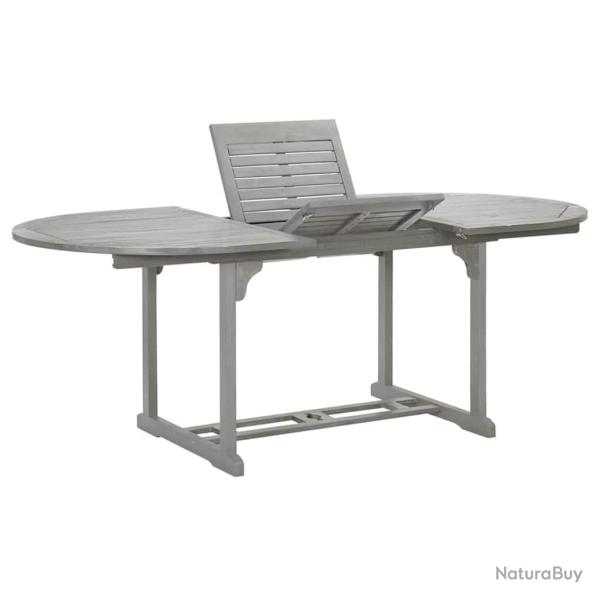 Table de Gris 200x100x75 cm Bois d'acacia massif