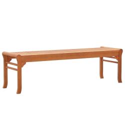 Banc de 3 places 150 cm Bois d'eucalyptus solide