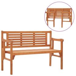 Banc pliable de 120 cm Bois d'eucalyptus solide