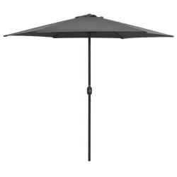Parasol de et m&acirc;t en aluminium 270x246 cm Anthracite