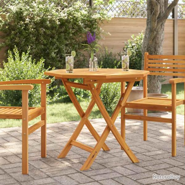Table pliable de 85x85x76 cm Bois de teck solide