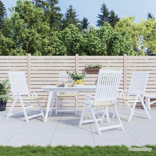 Coussins de chaise de lot de 4 cr�me 40x40x4 cm