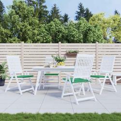 Coussins de chaise lot de 4 vert 40x40x4 cm tissu oxford
