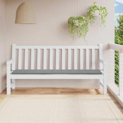 Coussin de banc de gris 200x50x3 cm tissu oxford