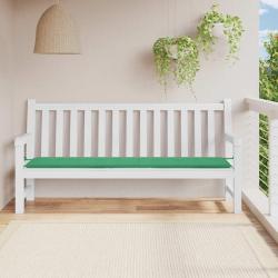 Coussin de banc de vert 200x50x3 cm tissu oxford