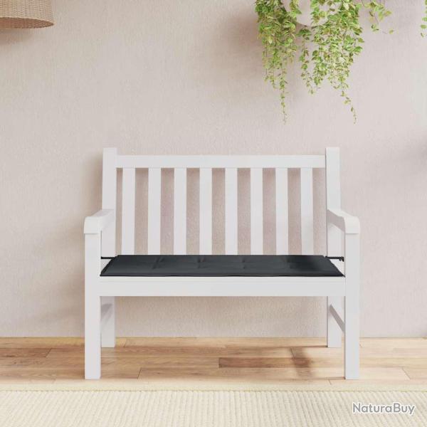 Coussin de banc de noir 100x50x3 cm tissu oxford