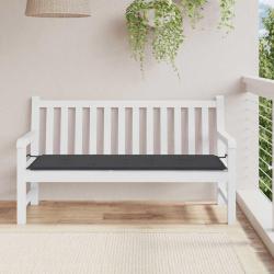 Coussin de banc de noir 150x50x3 cm tissu oxford
