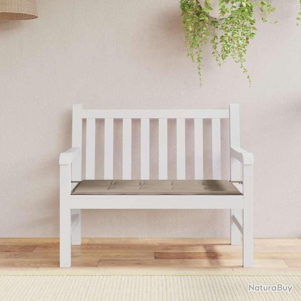 Coussin de banc de taupe 100x50x3 cm tissu oxford