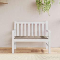 Coussin de banc de taupe 120x50x3 cm tissu oxford
